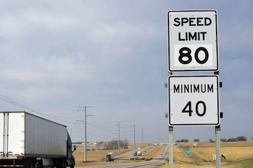 truck drivers speak out against speed limit
