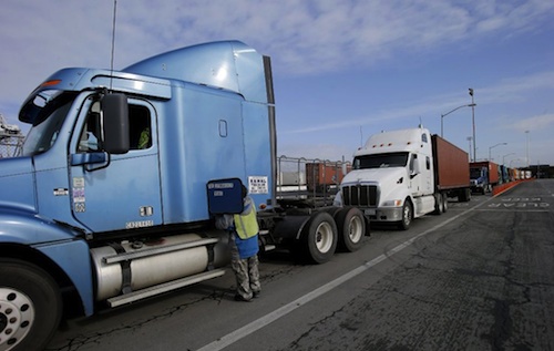 truck drivers want pay for loading time